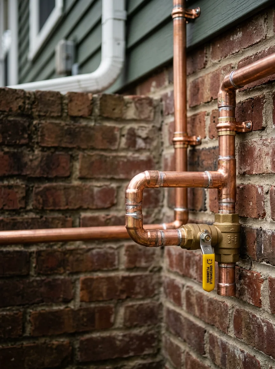 Close-up of quality workmanship on a Greenville home exterior project.